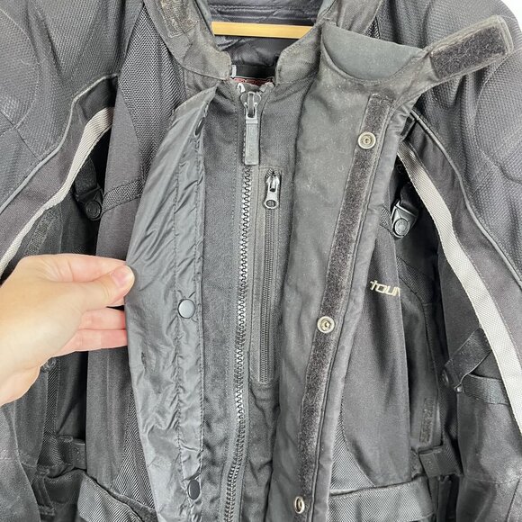 Tourmaster Mens Black Epic Transition Motorcycle Jacket Sz XXL - Picture 7 of 16